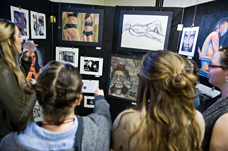 Art Exhibit: AP Studio Art students show off their portfolios
