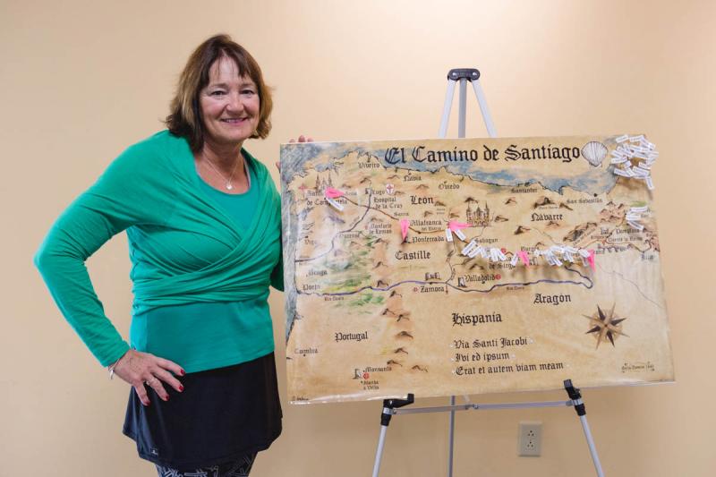 Hathaway completed her virtual challenge. She will depart for her pilgrimage on May 11. BY LAUREN ZAKNOUN
