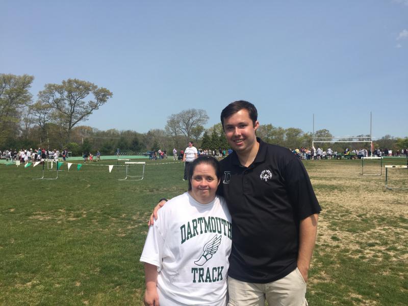 "She's the real reason I got into this," said John Breault about his aunt Jennifer Breault and the Special Olympics School Day Games. BY ANGIE HILSMAN