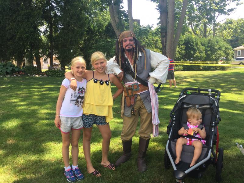 Capt. Sparrow said he's not wearing makeup or a costume. He simply rolled out of bed before the show. BY ANGIE HILSMAN