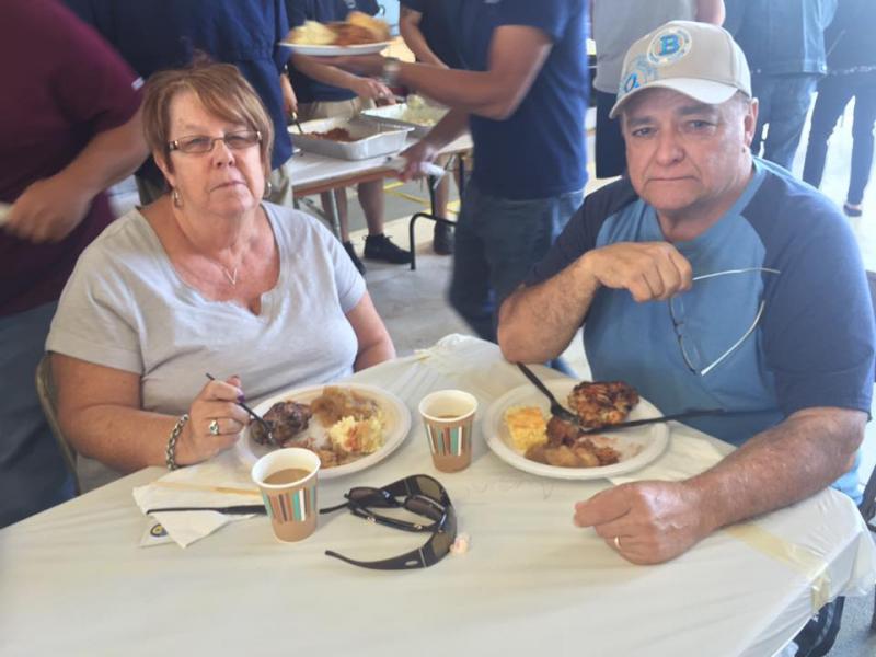 Beverly Rosa said she’s been wanting to go to the roast for a few years. This year, she got to enjoy the luncheon, as well as treat John Rosa for his 67th birthday. BY ANGIE HILSMAN