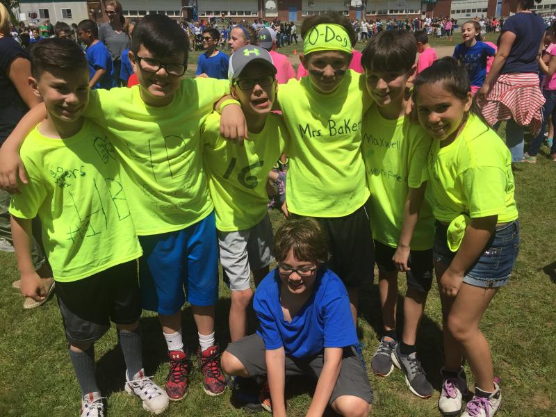 Cyaden Fernandes, Ayden Carreiro, Aiden Winderlick, Owen Andrade, Max Moe, Erika Ferreira, and Nathan Bickett. BY ANGIE HILSMAN