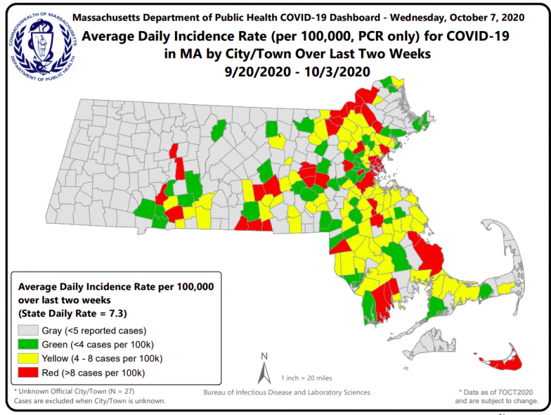 Dartmouth In The Red For Covid Cases State Data Shows Dartmouth