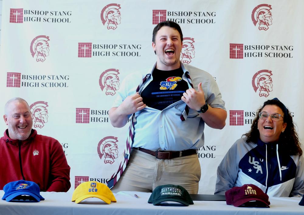 Bishop Stang generational shot put prospect announces college ...