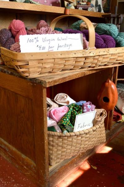 Davoll's employee Marjorie Souza said that, as knitting and quilting become popular again, Davoll's is bringing back their supply of yarn and fabric. BY SETH THOMAS