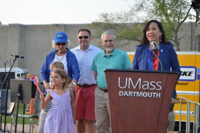 State Representative Chris Markey, Dartmouth's Town Administrator David Cressman and UMass Dartmouth Chancellor Divina Grossman were in attendance. BY SETH THOMAS