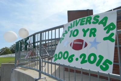 On Saturday, the Dartmouth Youth Football League held a pizza party to celebrate the start of the season at the middle school. BY SETH THOMAS