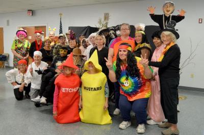 A large crew came in costumes to celebrate Halloween at the senior center's annual party. BY SETH THOMAS