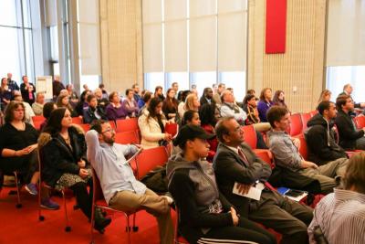 Over 80 people packed into the Library Grand Reading Room for the Corsairs Care seminar. BY LAUREN ZAKNOUN