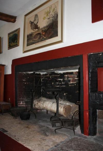 Colonial era homes feature large fireplaces where cooking took place. Photo courtesy: R. Barboza / Dartmouth Historical and Arts Society