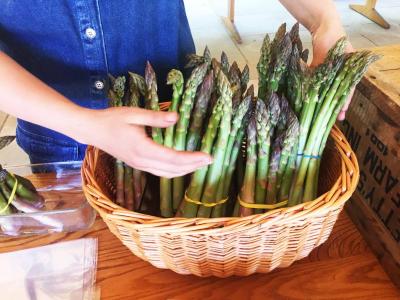 Round the Bend farm fresh asparagus