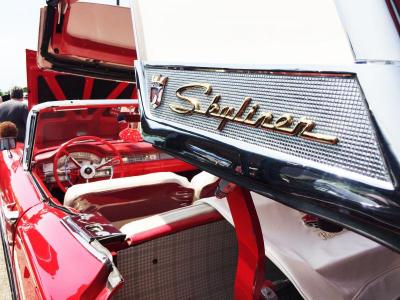 This 1959 Fairlane Skyliner has a retractable hard-top, a crowning achievement in engineering at the time