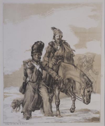 The firm’s centerpiece for this year’s Fine Art Print Fair in New York will be this 1818 lithograph by Géricault, called ‘Retour de Russie’. Image courtesy: Hill-Stone, Inc.