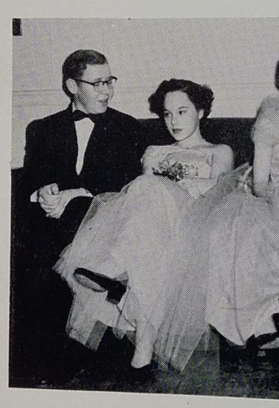 The photo of Russ Cornell and Priscilla (Tavares) Mosher at the Junior Prom in the Harpoon yearbook. Photo courtesy: Priscilla Mosher