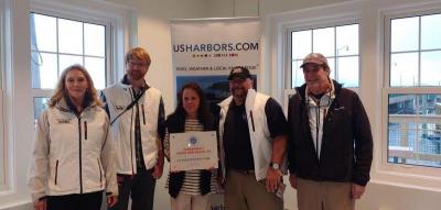 Dartmouth, MA news - Representatives from USharbors awarded town officials with a ceremonial plaque after Padanaram won ‘Best US harbor’. Photo by: Douglas McCulloch