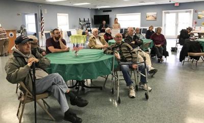 The senior center was full of spectators for the tournament. Photo by: Amy DiPietro