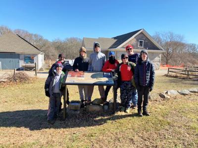 The troop at the wildlife sanctuary on February 15. Photo courtesy: Douglas D’Atri