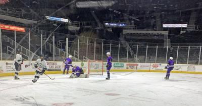 Dartmouth High beat Bourne 2-1 during their ‘home’ game at the Dunkin’ Donuts Center in Providence on February 9. Photo courtesy: Kathleen Amaral
