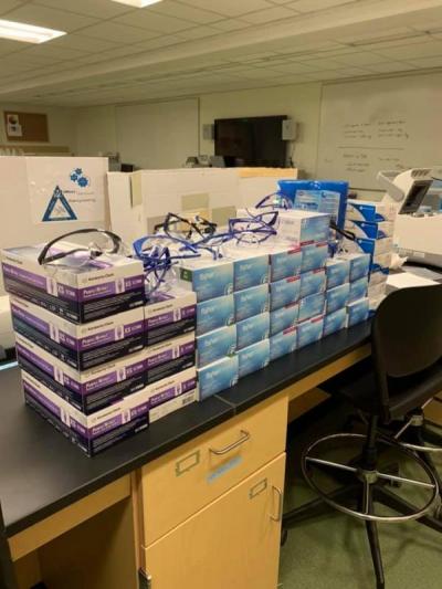 Dartmouth Week - Dartmouth, MA news - Equipment donated by one bioengineering lab at UMass Dartmouth. Photo courtesy: Tracie Ferreira