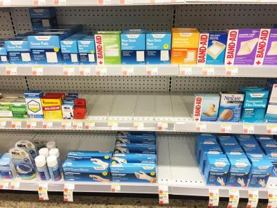 Dartmouth, MA news - No more face masks are available at Walgreens either