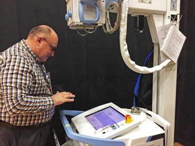 Dartmouth Week - Dartmouth, MA news - Southcoast Health engineer Bob Harbick sets up the portable X-ray machine