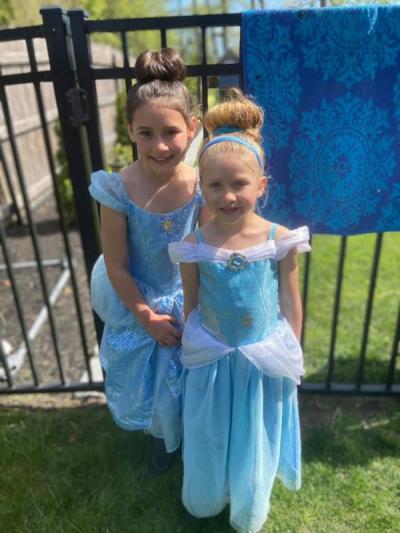 Dartmouth Week - Dartmouth, MA news - Nova Sylvia, 8, and Victoria Arroja, 5, got dressed up for the occasion. Photo courtesy: Sheena Sylvia