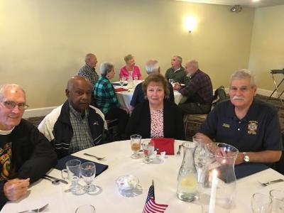 From left, Chester Morse, Army drill sergeant in 1963-1968; Joel Burns, Air Defense US Army 1960-1963; Janice Harrison and Alan Harrison, who served in the Navy in Vietnam in 1969 to 1972.