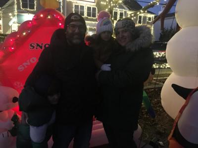 The Cordeiro family, from left, Landyn, 4, Nelson, Bella, 2, and Dara enjoyed their visit. Photo by: Sandy Quadros Bowles