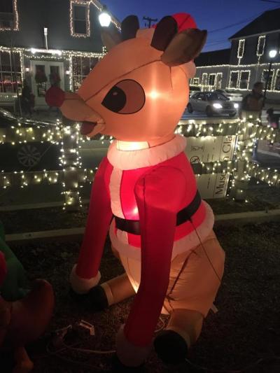 Rudolph made an appearance before preparing for his long journey on Christmas Eve. Photo by: Sandy Quadros Bowles