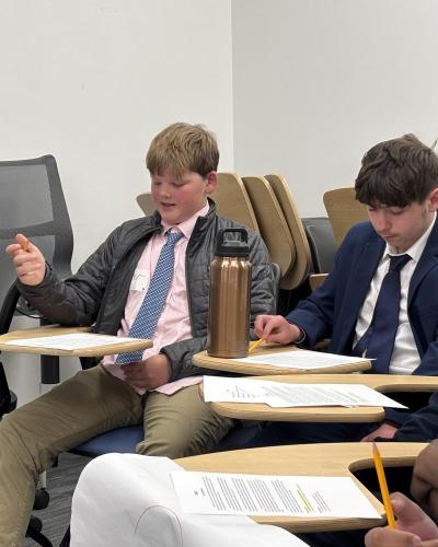 Two Friends Academy students in Ethics Bowl