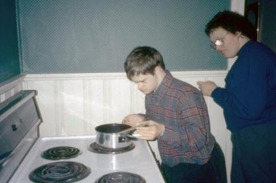 SMEC does not operate group homes. Instead, Adam lives in his own apartment with SMEC's full-time support.