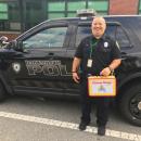 Dartmouth Police School Resource Officer Tavares celebrated his tenth year at Dartmouth Middle School. Photo courtesy: Dartmouth PD