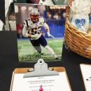Among the items up for auction was this autographed photo of New England Patriot Kyle Van Noy.