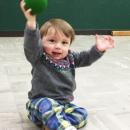 Dartmouth, MA news - Lincoln Gregory, 1, preferred tossing a ball around to doing the crafts.