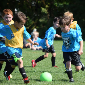 Dartmouth Week - Dartmouth, MA news - Children playing at the Dartmouth Youth Soccer Association’s fall opener last year. Photo by: Douglas McCulloch