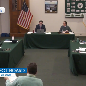Dartmouth Week - Dartmouth, MA news - The Select Board meeting was broadcast live, as Town Hall is still closed to the public. Image courtesy: DCTV