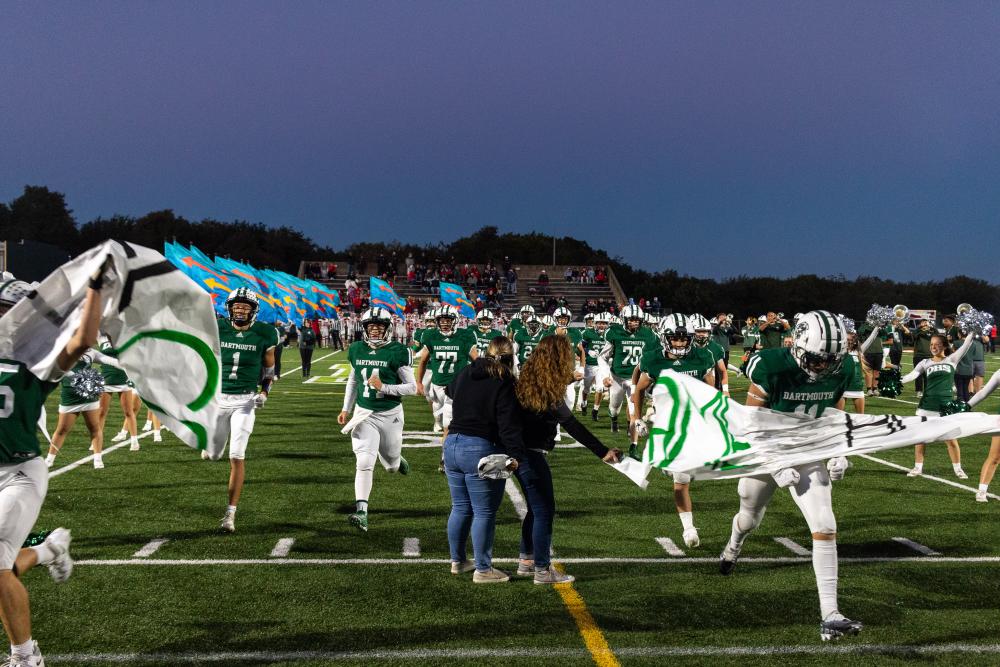 The Dartmouth Indians take the field.