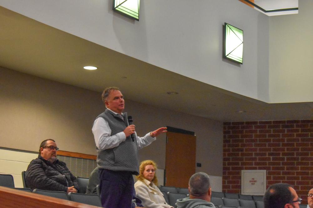 State Rep. Chris Markey addresses the audience.