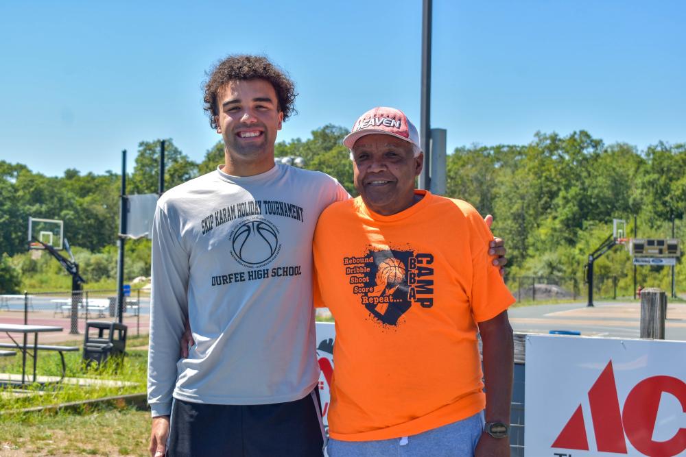 Vice President Donovan Burgo and President Steve Burgo of the Burgo Basketball Association. Photos by Leighah Beausoleil