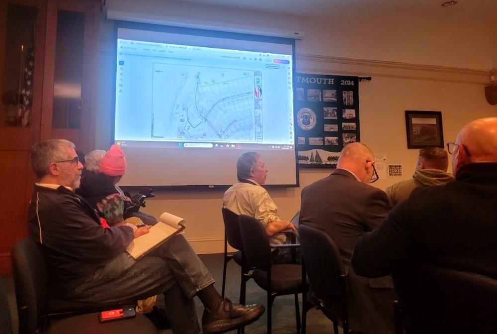 Residents attend a Zoning Board of Appeals meeting on Thursday, Oct. 23 about the Residences at Hawthorne. Photo by Abby Van Selous r