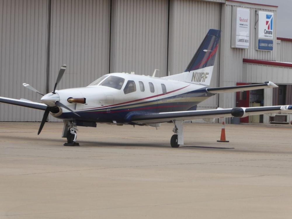 A photo of the airplane at an airport. Source: FlightAware N111RF