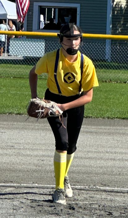 Khloe Tripp on the pitching mound. Source: Karen Marie Watson s