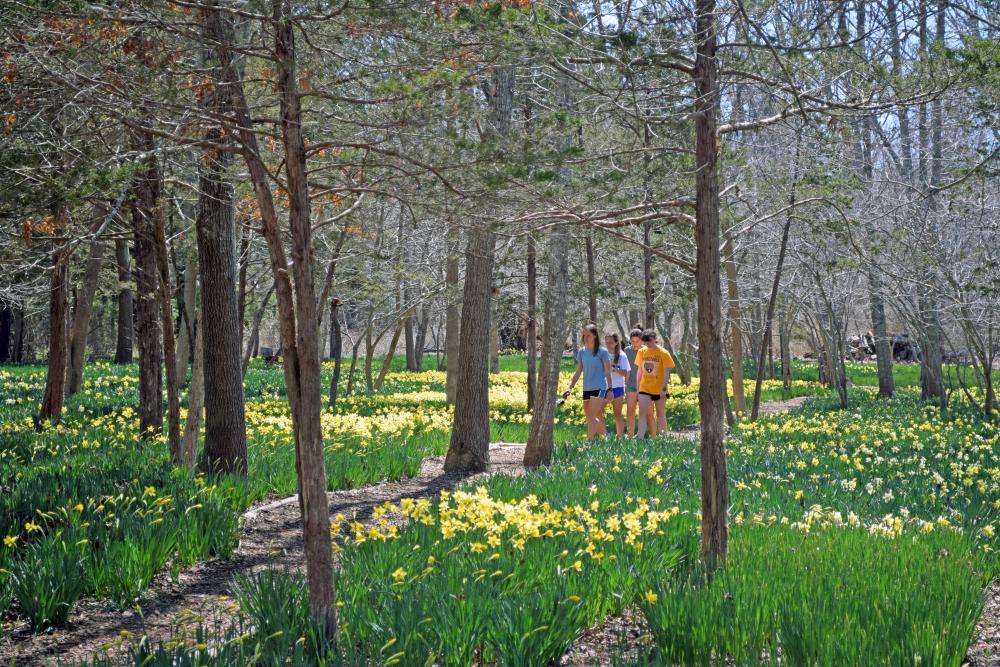 Guests of all ages enjoy wandering the paths. Photos by Kat Sheridan