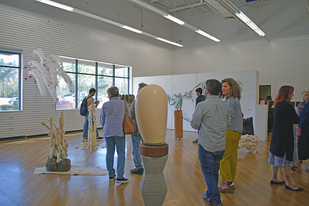 The crowd gathered to enjoy to thesis show's closing day. Photos by Kat Sheridan