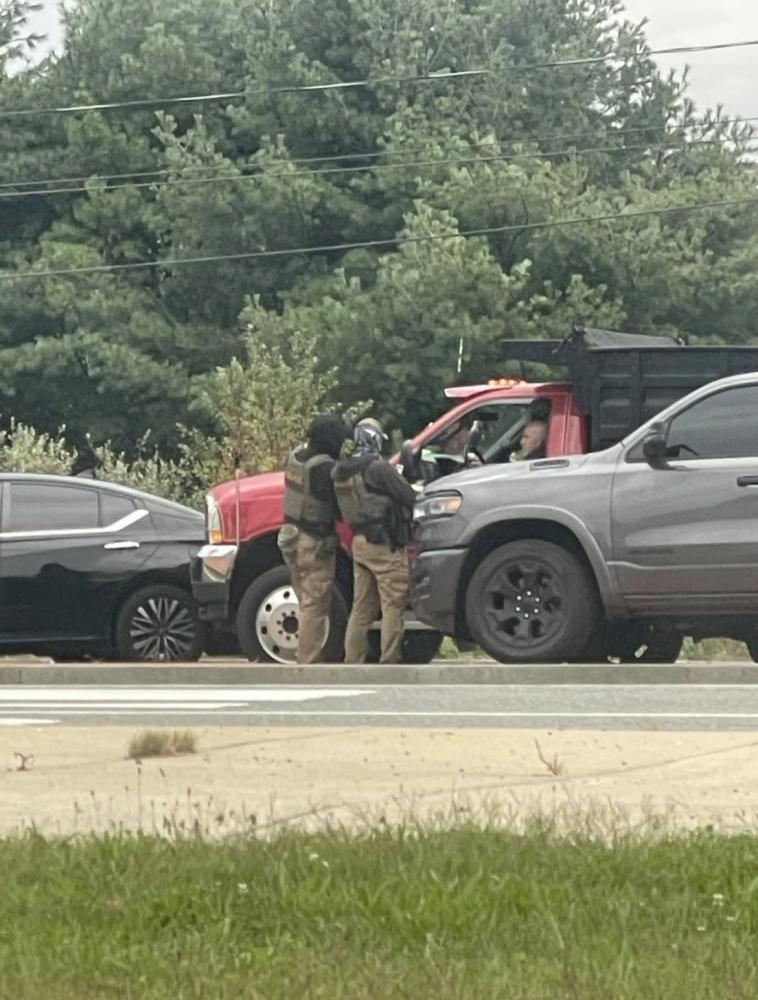 ICE agent in Dartmouth. Source: an anonymous resident