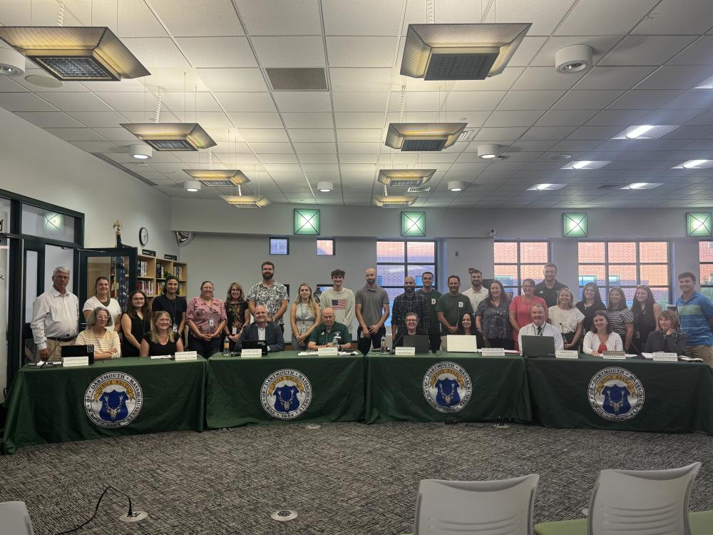 A majority of the new teachers with the School Committee. Photos by Kat Sheridan