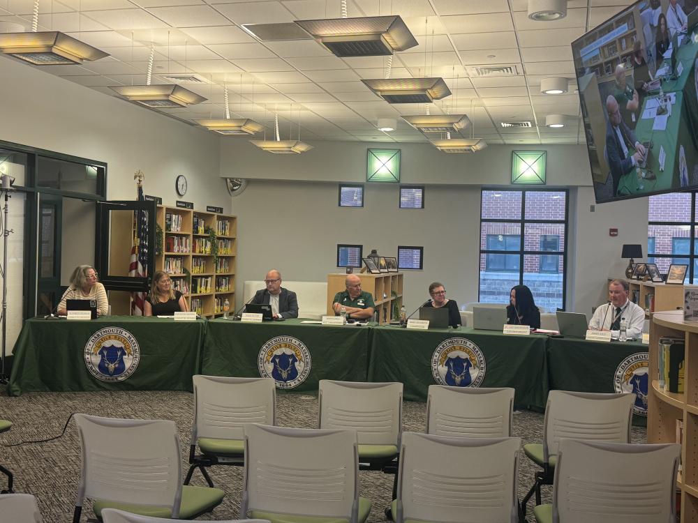 The Dartmouth School Committee during their Sept. 14 meeting. 