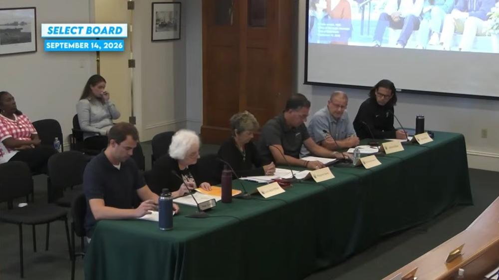 The Planning Board during the Select Board meeting. Source: DCTV