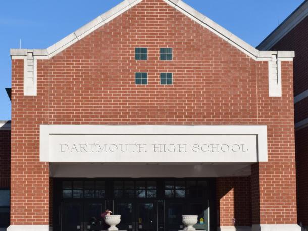 Stock image of the Dartmouth High School.