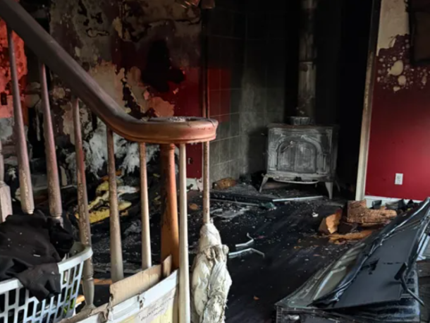 Damage done to the interior of the house. Source: Stacy Mangan